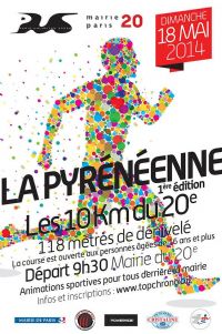 Course La Pyrénéenne. Le dimanche 18 mai 2014 à paris20. Paris. 
